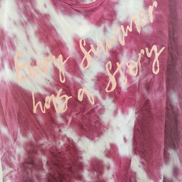 Maurices tie dye pink summer story tank top - Picture 3 of 4